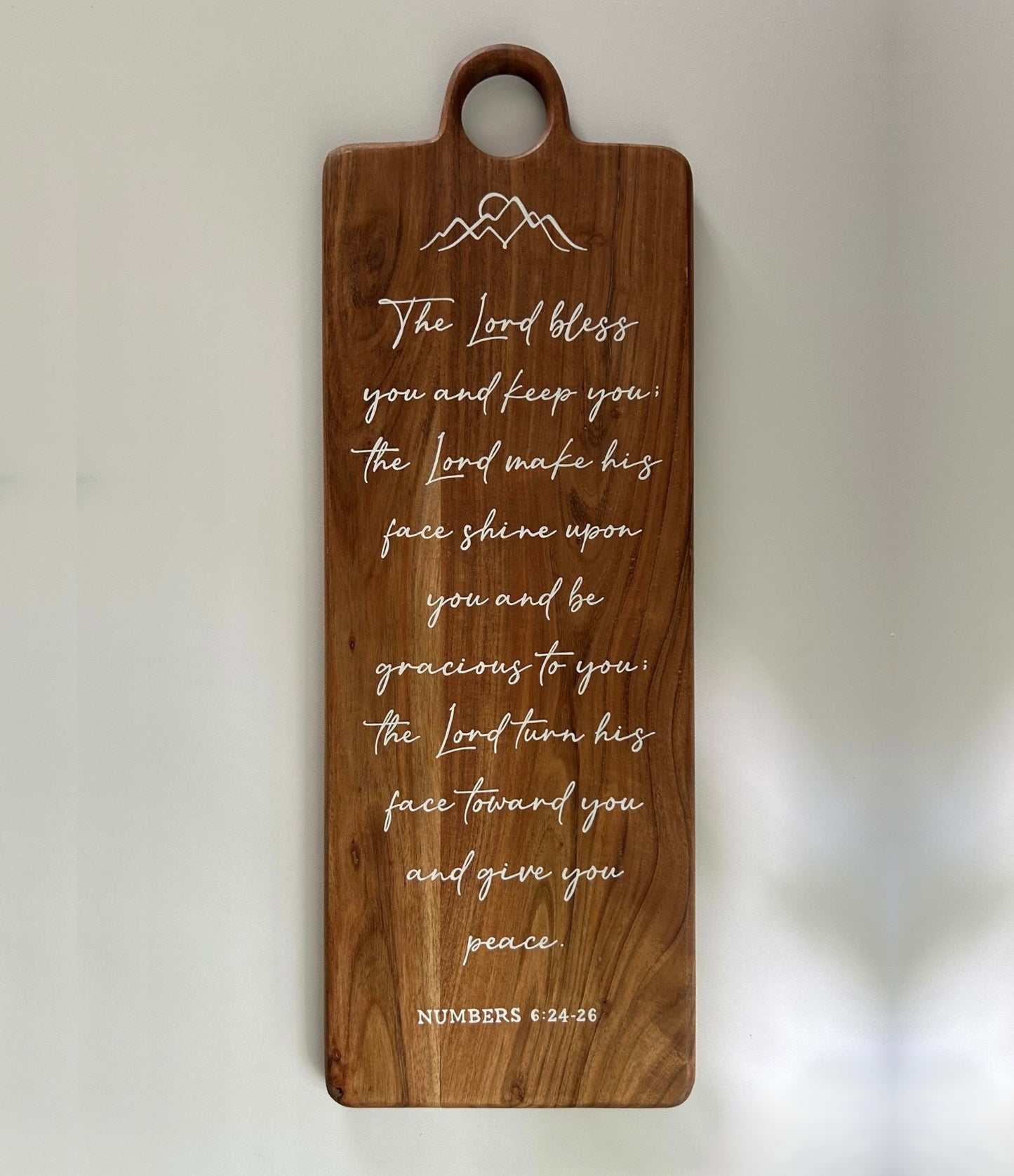 New! Blessings Board (Hand Painted Decorative Board with Bible Verse)