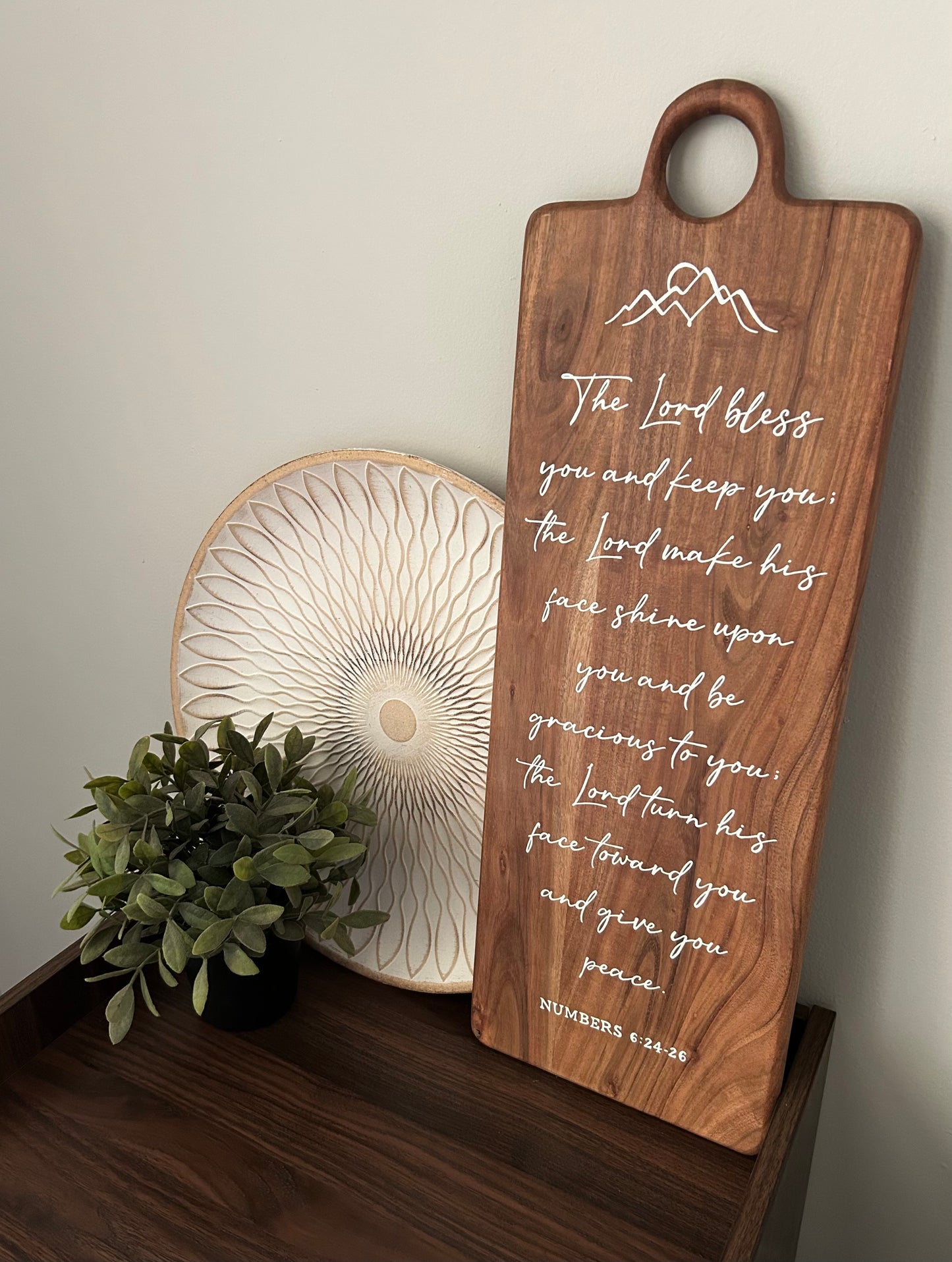 New! Blessings Board (Hand Painted Decorative Board with Bible Verse)