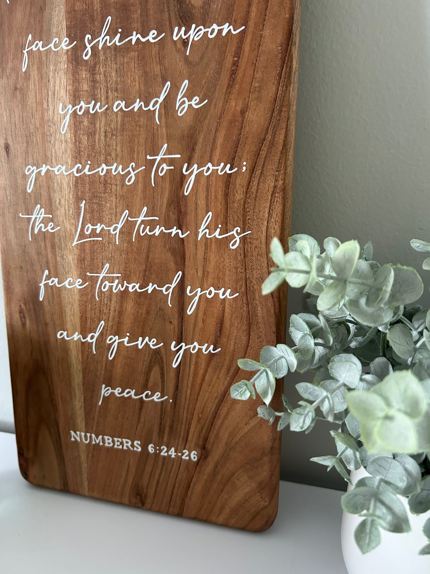 New! Blessings Board (Hand Painted Decorative Board with Bible Verse)